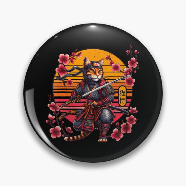 Item preview, Cherry Blossom Cat Ninja designed and sold by sauderdp.