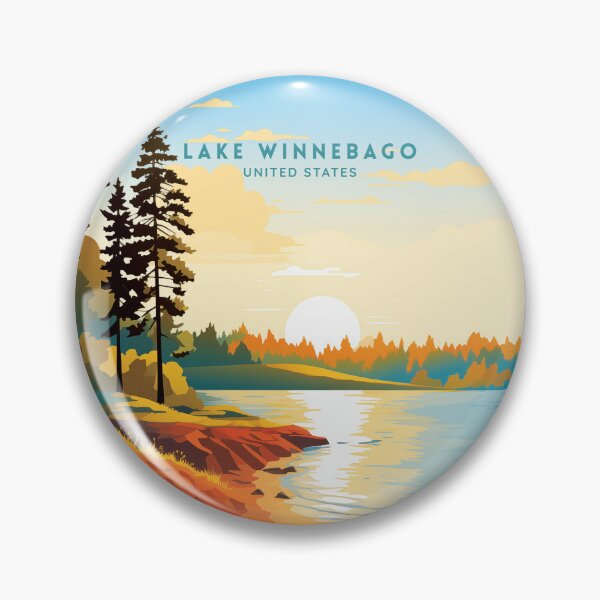 Item preview, Lake Winnebago USA Tranquil Waters designed and sold by NeuralVibe.