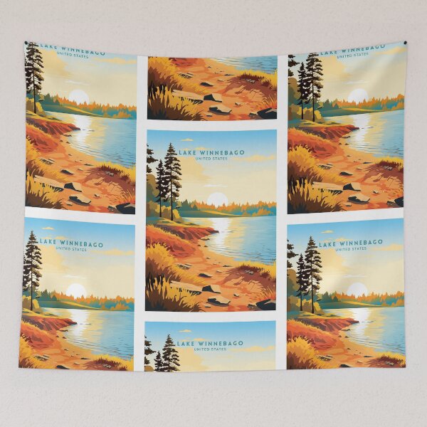 Item preview, Lake Winnebago USA Tranquil Waters designed and sold by NeuralVibe.