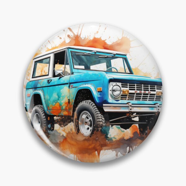 Item preview, 1966 Bronco Classic Car Watercolor Art  designed and sold by StefNomadLife.