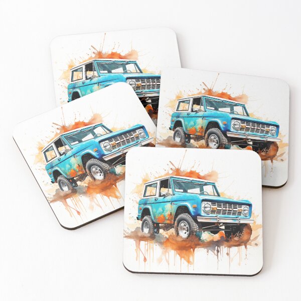 Item preview, 1966 Bronco Classic Car Watercolor Art  designed and sold by StefNomadLife.
