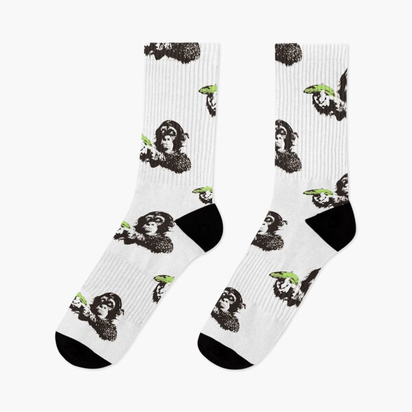 Item preview, Banksy Banana Monkey designed and sold by QuirkByLgnatius.