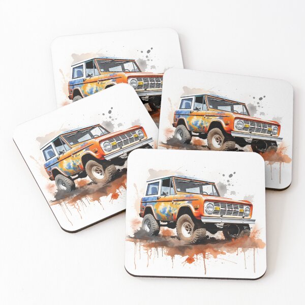 Item preview, 1966 Bronco Classic Car Watercolor Art  designed and sold by StefNomadLife.