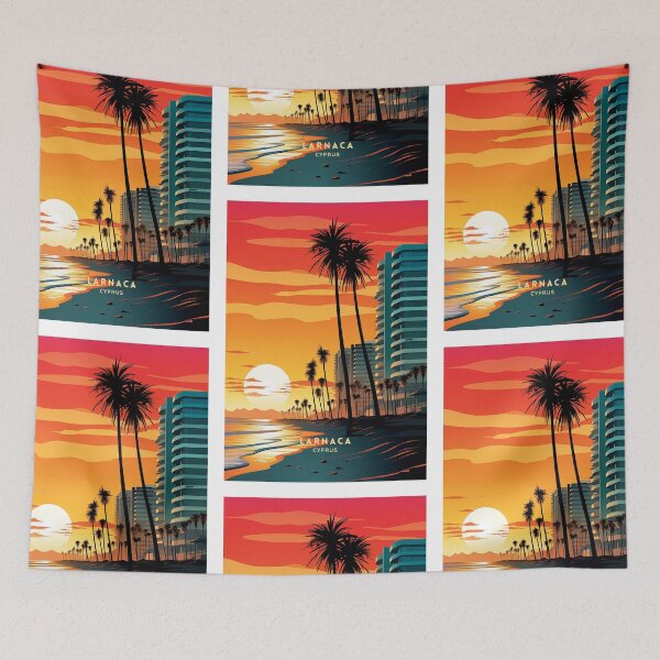 Item preview, Larnaca Cyprus Coastal Bliss designed and sold by NeuralVibe.