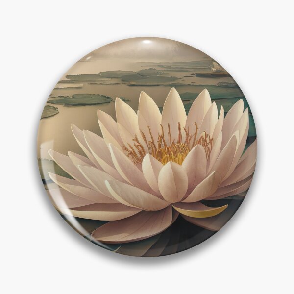 Item preview, Japanese Serenity Water Lily Painting Inspired by Ohara Koson designed and sold by Tamas Das.