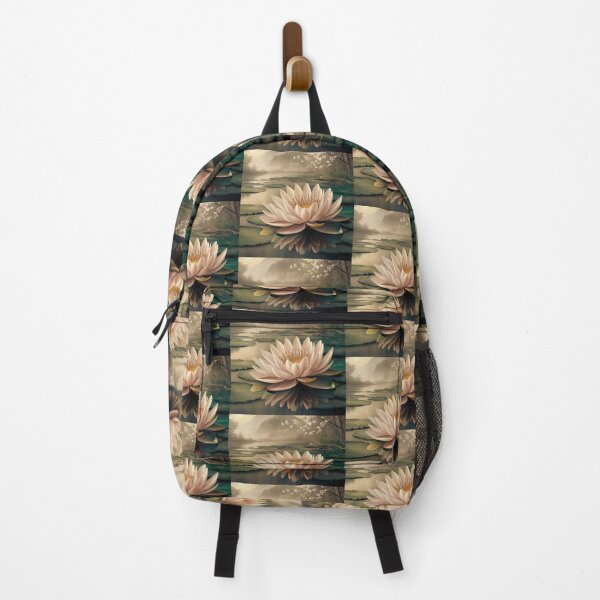 Item preview, Japanese Serenity Water Lily Painting Inspired by Ohara Koson designed and sold by Tamas Das.