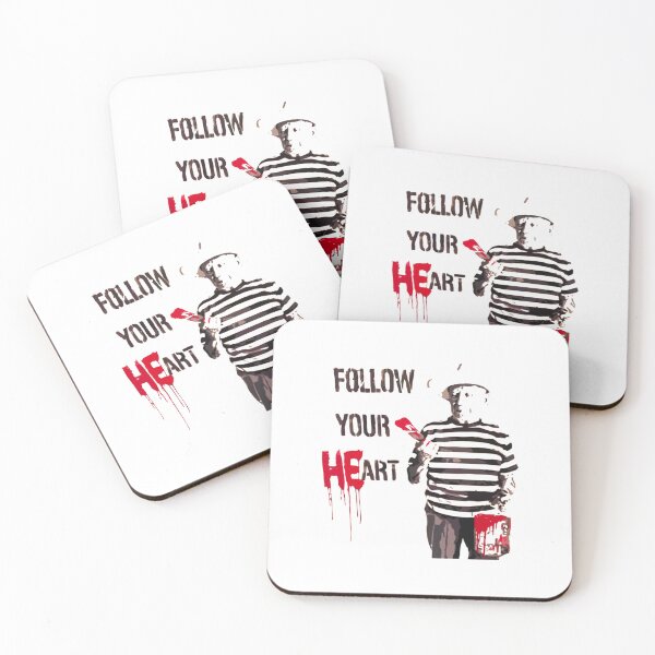Item preview, Banksy Follow Your Heart designed and sold by QuirkByLgnatius.