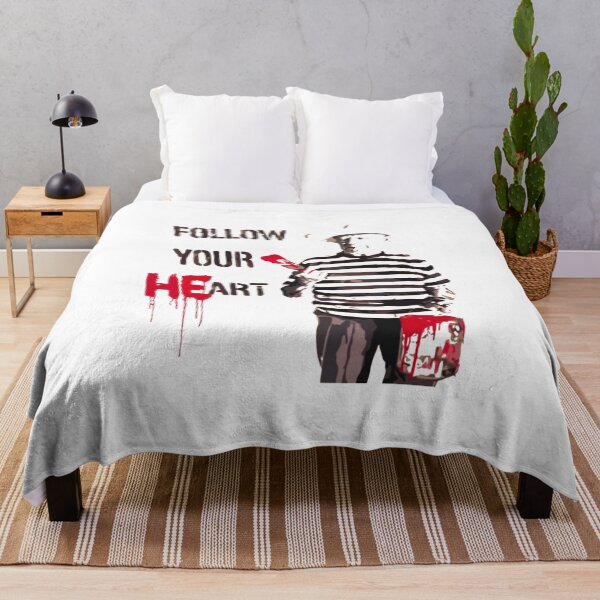 Item preview, Banksy Follow Your Heart designed and sold by QuirkByLgnatius.