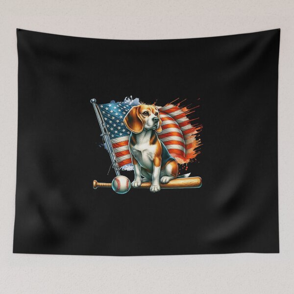 Item preview, Baseball, Beagles and America are my Passion designed and sold by Shirt-Expert.