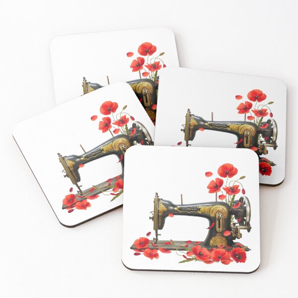 Item preview, Sewing machine with Aug flower designed and sold by godleo.
