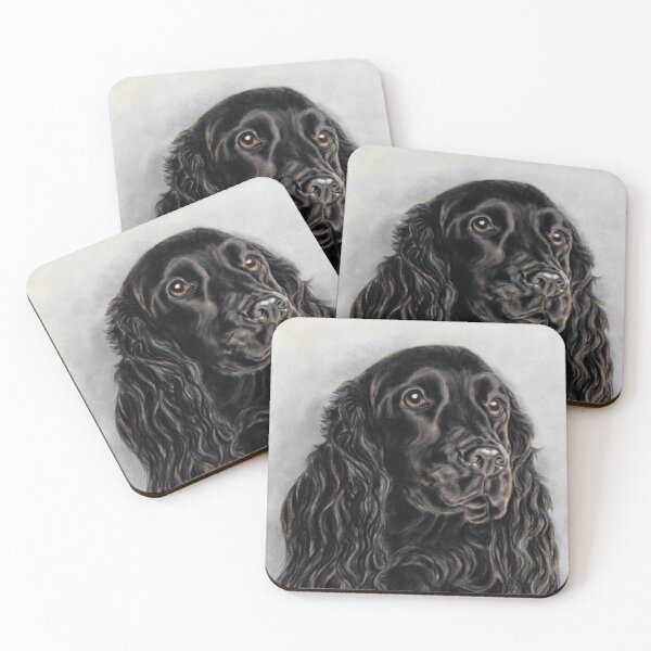 Item preview, Black Cocker Spaniel dog art designed and sold by TraceyEarlArt.