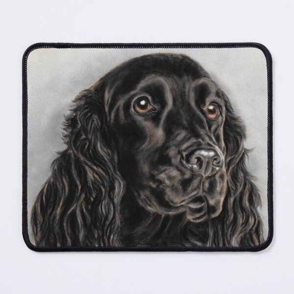Item preview, Black Cocker Spaniel dog art designed and sold by TraceyEarlArt.