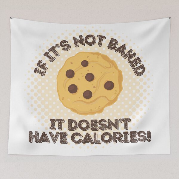 Item preview, "If It's Not Baked, It Doesn't Have Calories" diet humor shirt, funny gift for mom designed and sold by Brudy-R.