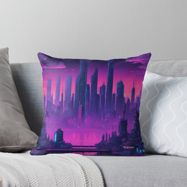 Item preview, Cyberpunk Cityscape, Pixel Art, Vaporwave, Dark Art designed and sold by Burn-Ego.