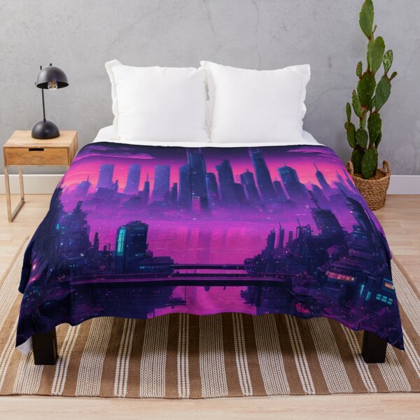 Item preview, Cyberpunk Cityscape, Pixel Art, Vaporwave, Dark Art designed and sold by Burn-Ego.