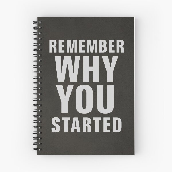 Item preview, REMEMBER WHY YOU STARTED designed and sold by Szafranscy Art Studio.