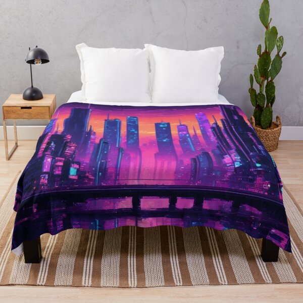Item preview, Neon Noir Cityscape, Pixel Art, Vaporwave, Dark Art designed and sold by Burn-Ego.