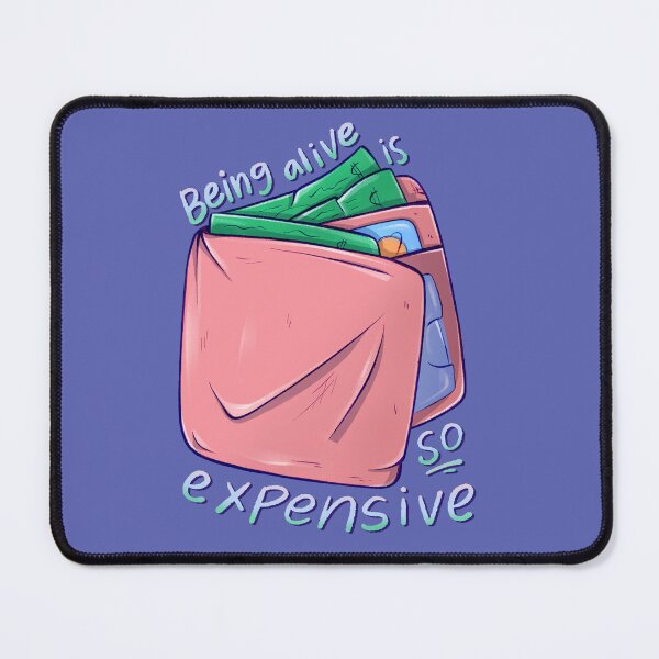 Item preview, Being Alive Is So Expensive Wallet Illustration designed and sold by DesignedByCece.