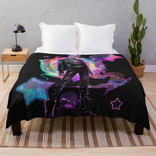 Item preview, Ethereal Androgynous Goth in Neon Dreamscape designed and sold by AI-Only Creations.