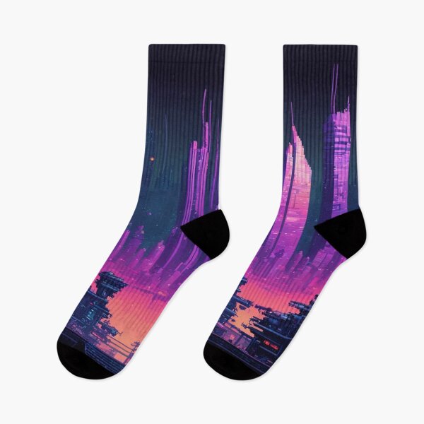 Item preview, Retro Future Cityscape, Pixel Art, Vaporwave, Dark Art designed and sold by Burn-Ego.
