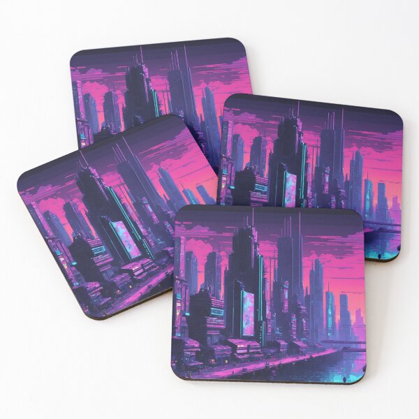 Item preview, CyberCity, Pixel Art, Vaporwave, Cyberpunk, Dark Art designed and sold by Burn-Ego.