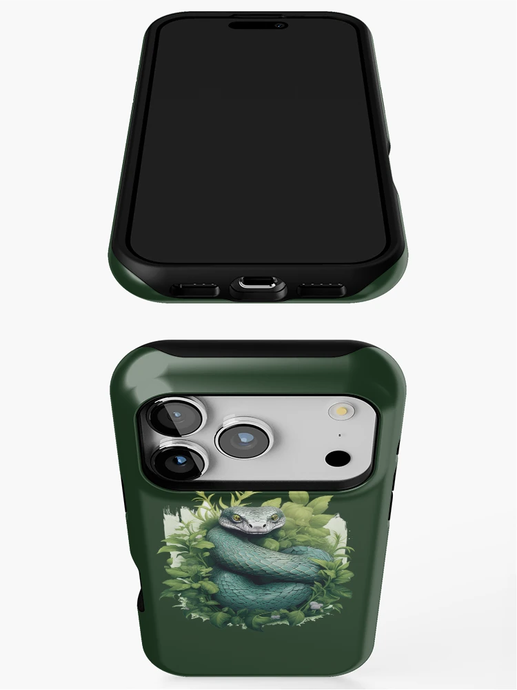 Thumbnail 3 of 4, iPhone Case, Tree Python Snake designed and sold by DerSenat.