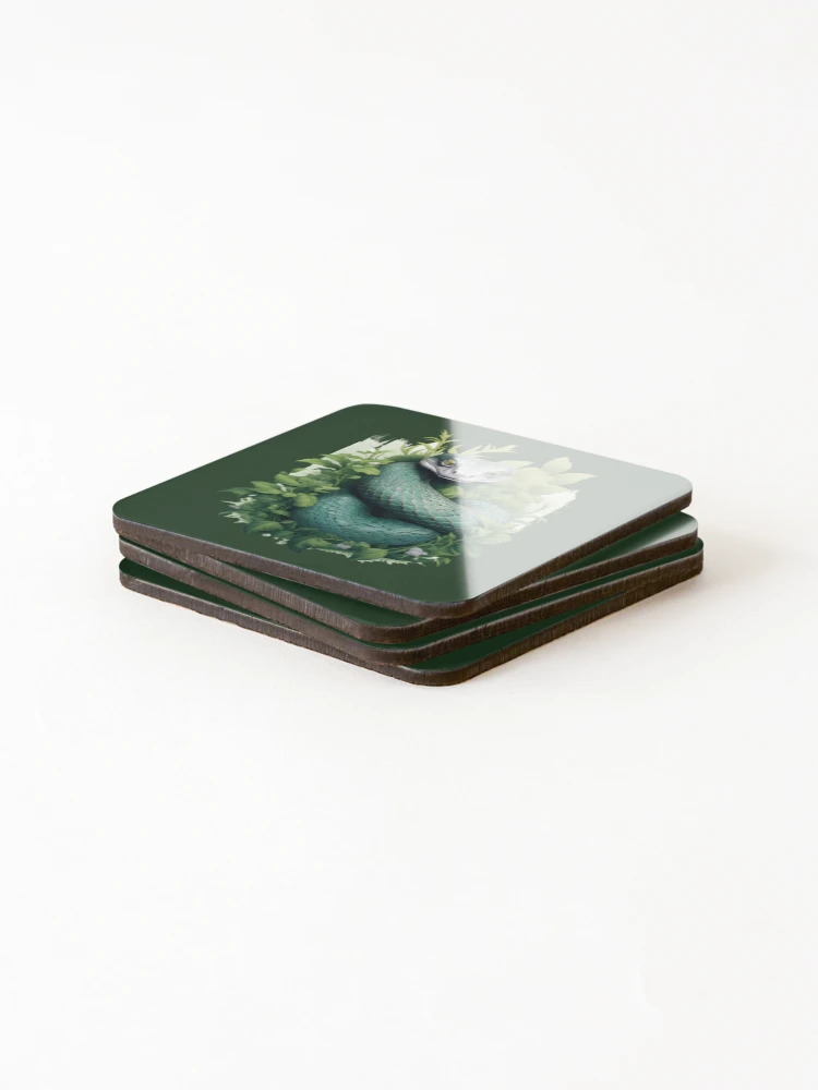 Thumbnail 4 of 5, Coasters (Set of 4), Tree Python Snake designed and sold by DerSenat.