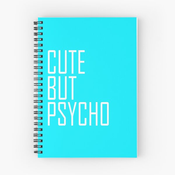Item preview, Cute But Psycho - Aqua Blue designed and sold by Ziya Blue.