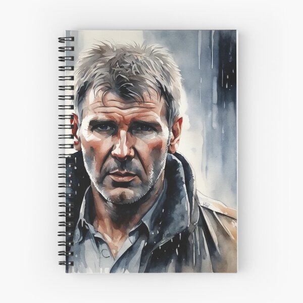 Item preview, Rick Deckard, Pintura A La Acuarela, Cyberpunk, Fan De Arte designed and sold by Burn-Ego.