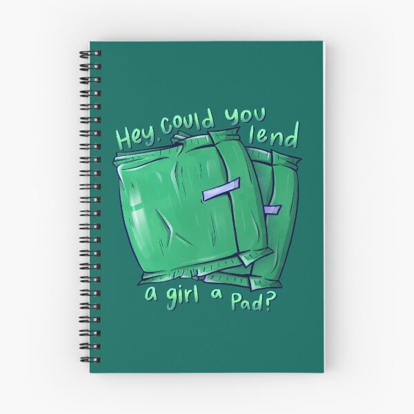 Item preview, Hey, Could You Lend a Girl A Pad? Period Illustration designed and sold by DesignedByCece.