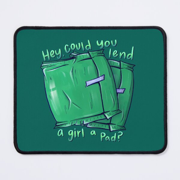 Item preview, Hey, Could You Lend a Girl A Pad? Period Illustration designed and sold by DesignedByCece.