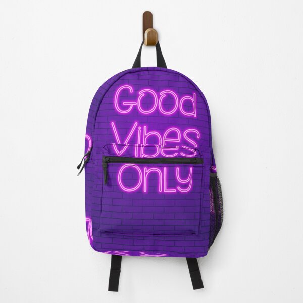 Item preview, Good vibes only neon on brick wall designed and sold by AnnArtshock.