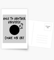 Loch zu einem anderen Universum Postkarten