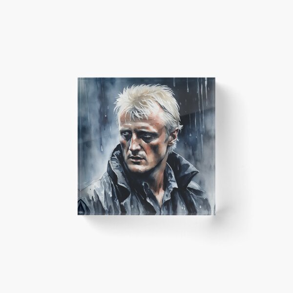 Item preview, Roy Batty, Painting, Tears in Rain, Fan Art designed and sold by Burn-Ego.