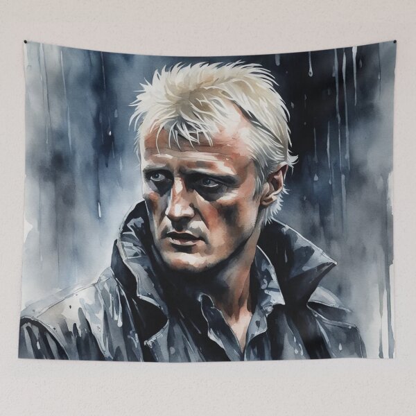 Item preview, Roy Batty, Painting, Tears in Rain, Fan Art designed and sold by Burn-Ego.