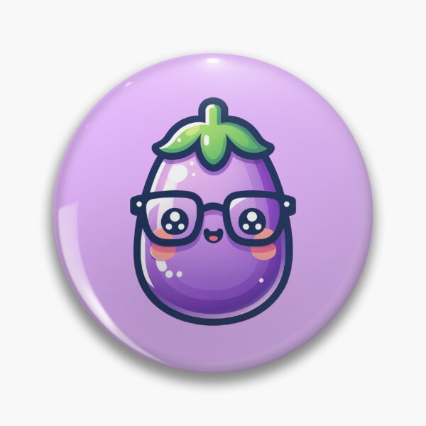 Item preview, Cute Kawaii Aubergine designed and sold by Milandrial.
