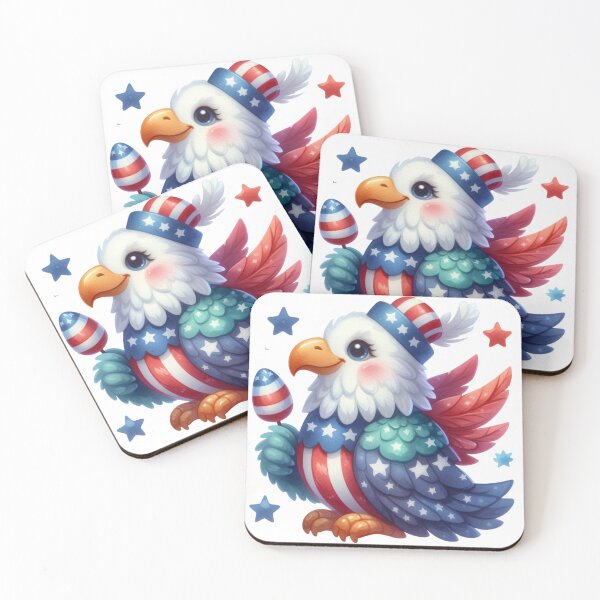 Item preview, 4th July American eagle with hat gift designed and sold by BlushRoses7.