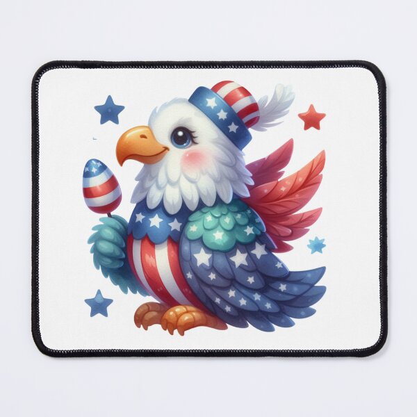 Item preview, 4th July American eagle with hat gift designed and sold by BlushRoses7.