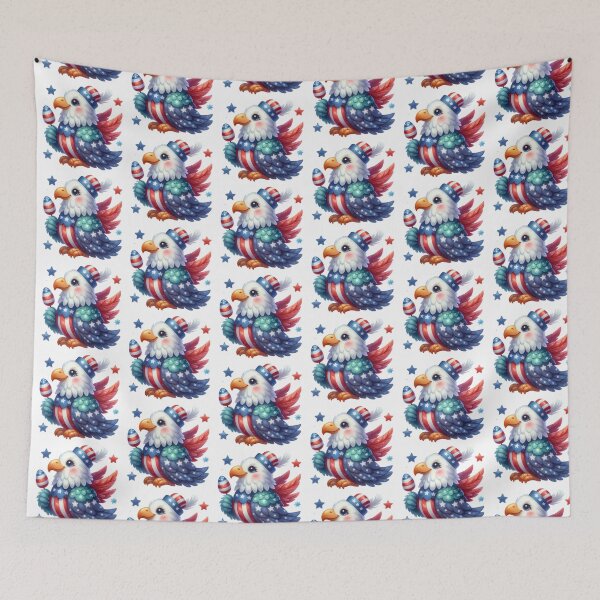 Item preview, 4th July American eagle with hat gift designed and sold by BlushRoses7.