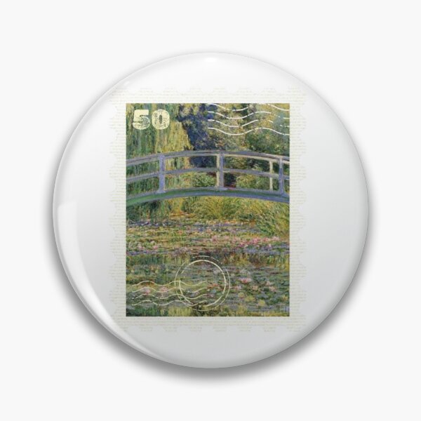 Item preview, The Water Lily Pond Stamp designed and sold by HappyAli777.