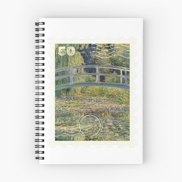 Item preview, The Water Lily Pond Stamp designed and sold by HappyAli777.