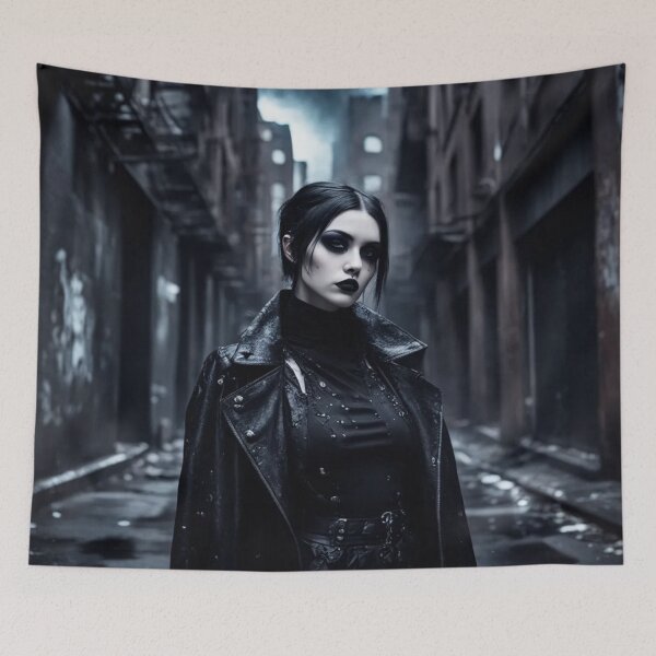 Item preview, Urban Goth Girl, City Photography, Dark Art designed and sold by Burn-Ego.