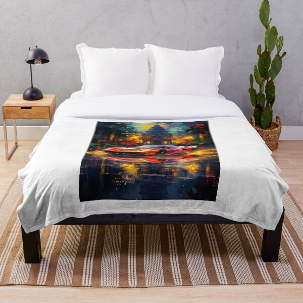 Item preview, Red Ferrari 458 Vibrant Style, Old Buildings And Light Reflection designed and sold by RevUpDesign.