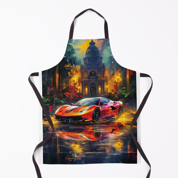 Item preview, Red Ferrari 458 Vibrant Style, Old Buildings And Light Reflection designed and sold by RevUpDesign.