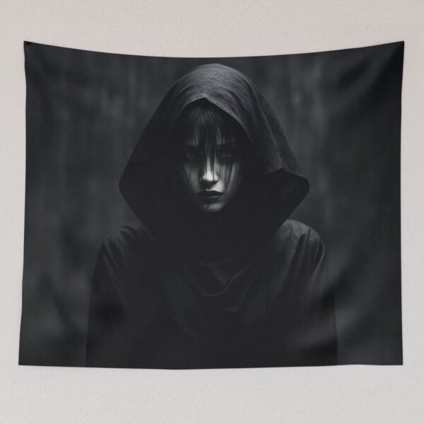 Item preview, Hooded Goth Girl, City Photography, Dark Art designed and sold by Burn-Ego.