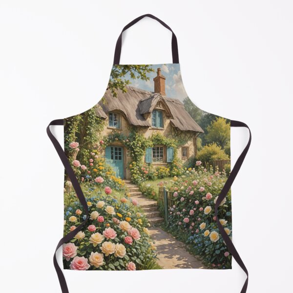 Item preview, Charming English Cottage with Roses in Pastels designed and sold by Lizetteh.