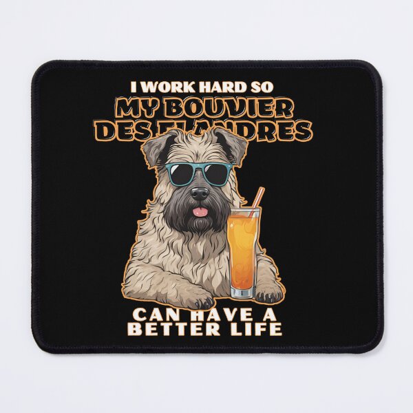 Item preview, Bouvier des flandres Lovers "I work hard so my amazing Pembroke welsh corgi dog  dog can have a better life" designed and sold by GoodyPaws.