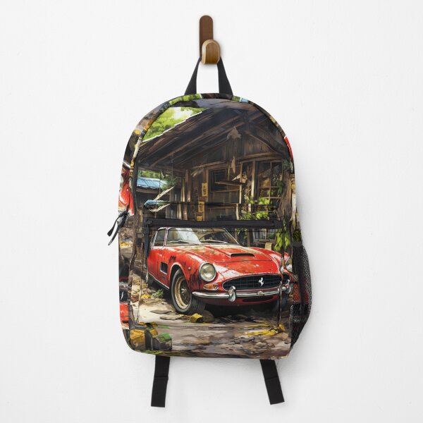 Item preview, Red Ferrari 250 Next To Rustic Barn designed and sold by RevUpDesign.