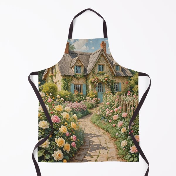Item preview, English Countryside Charm: Cottage and Rose Garden Design designed and sold by Lizetteh.