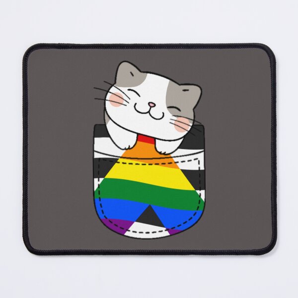 Item preview, Ally Pride Cat in Faux Pocket designed and sold by everything4eva.
